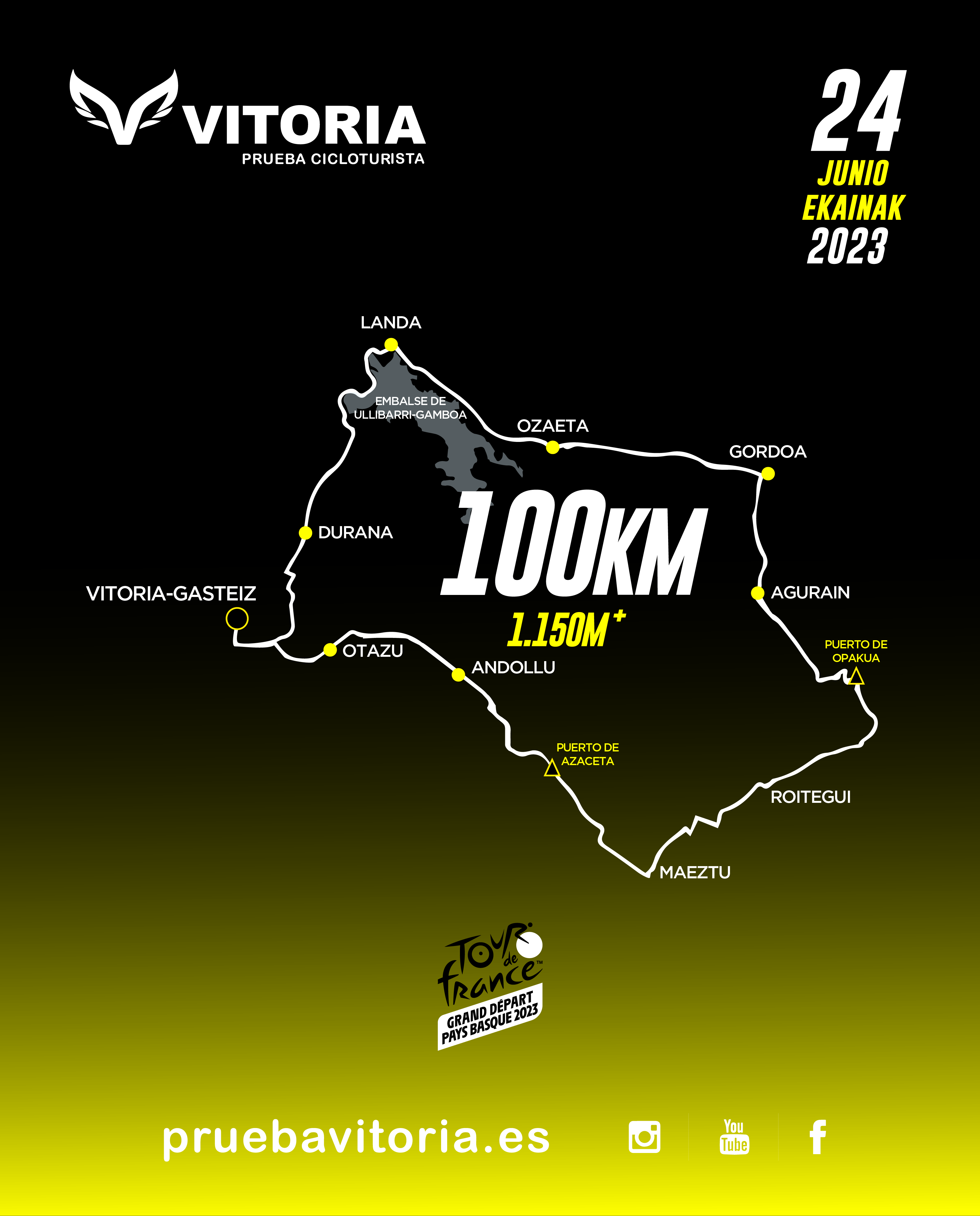 Prueba CICLOTURISTA VITORIA 2023 - Short course - 100Km